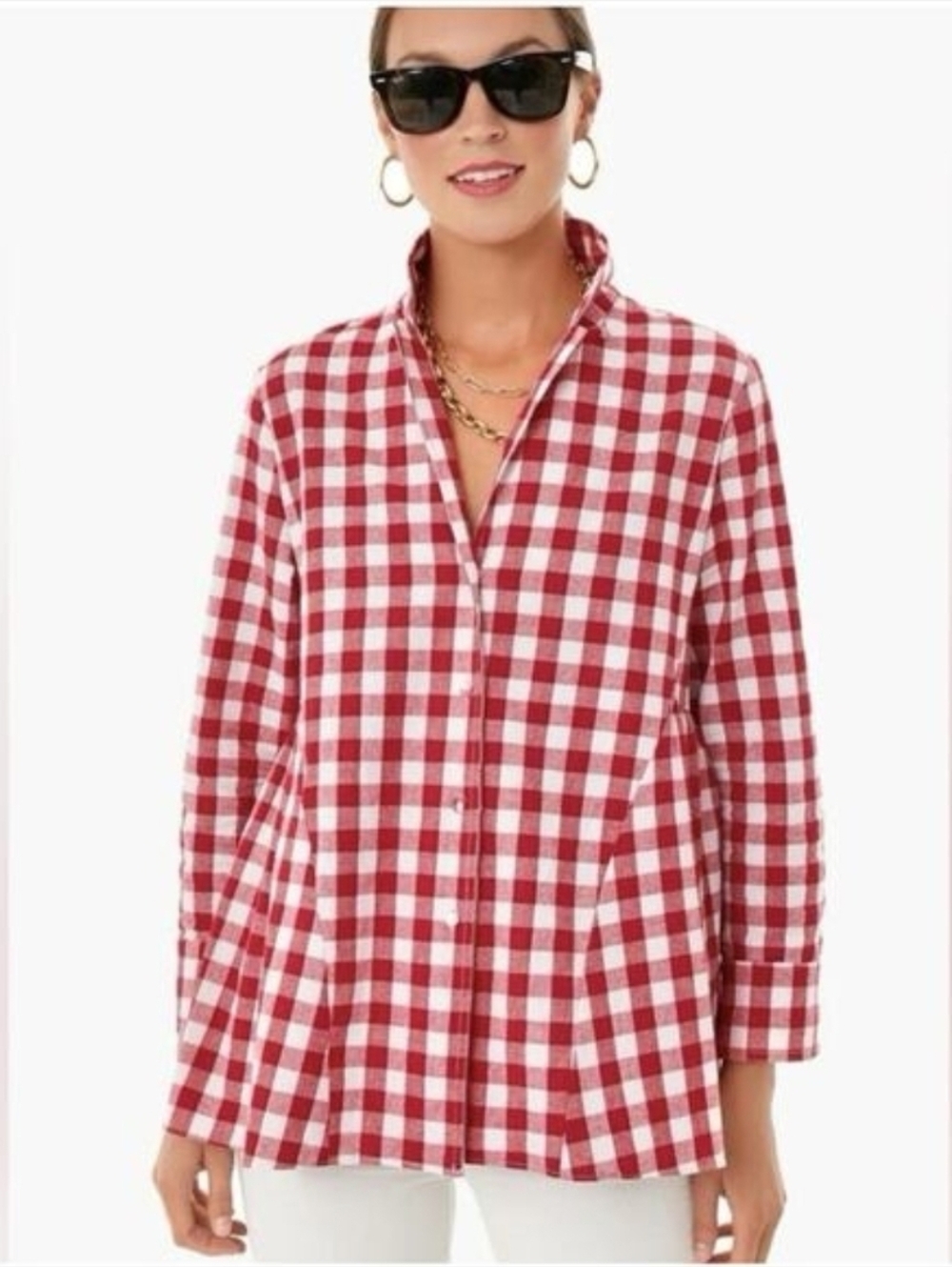 Tuckernuck Pomander Place Apple Red Gingham Scarlett Top